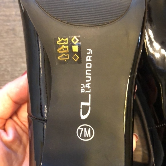 CL by Chinese Laundry Nerina black patent leather heel size 7 never worn - Picture 8 of 8